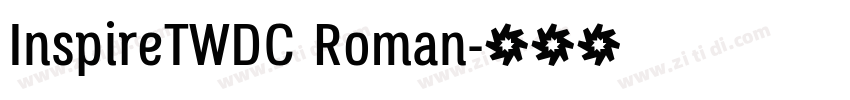 InspireTWDC Roman字体转换